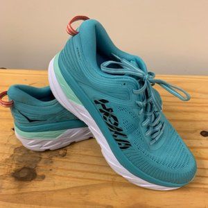 HOKA ONE ONE Bondi 7 Women's Cushioned Running Shoes Size 9.5 1110519 AEBL